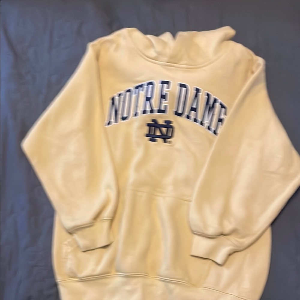Notre Dame Cream Hoodie